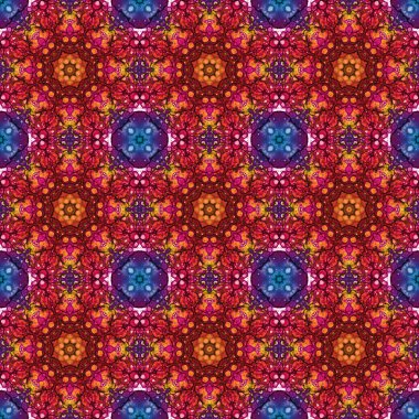 Kusursuz desen. Baskı ve dekorasyon için geometrik desen. Kaleydoskop dokusu