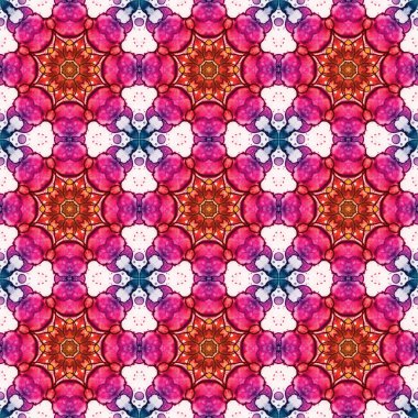 Kusursuz desen. Baskı ve dekorasyon için geometrik desen. Kaleydoskop dokusu