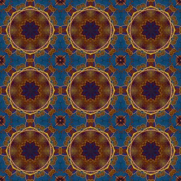 Seamless Pattern Geometric Pattern Printing Decoration Kaleidoscope Texture — Foto de Stock