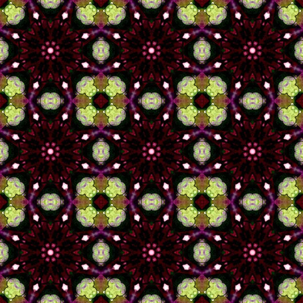 Seamless Pattern Geometric Pattern Printing Decoration Kaleidoscope Texture — Photo