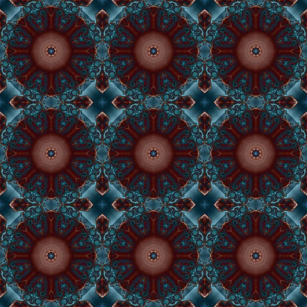 Seamless Pattern Geometric Pattern Printing Decoration Kaleidoscope Texture — Stok Foto