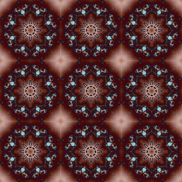 Seamless Pattern Geometric Pattern Printing Decoration Kaleidoscope Texture — Stockfoto