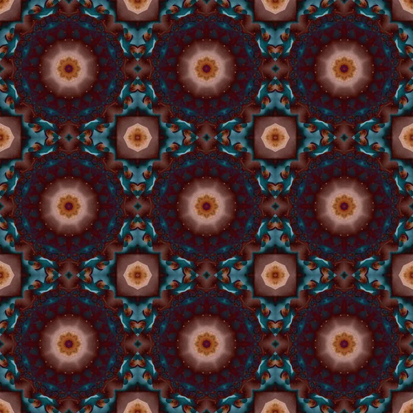 Seamless Pattern Geometric Pattern Printing Decoration Kaleidoscope Texture — Stockfoto