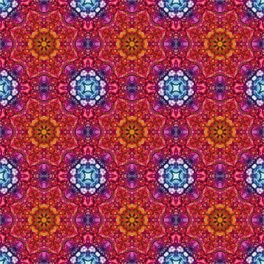 Kusursuz desen. Baskı ve dekorasyon için geometrik desen. Kaleydoskop dokusu