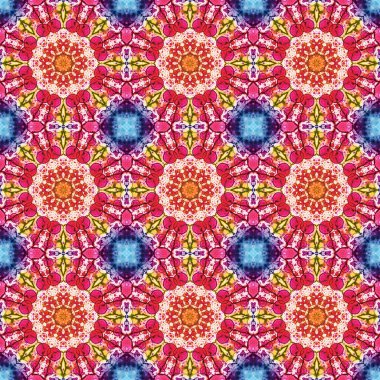 Kusursuz desen. Baskı ve dekorasyon için geometrik desen. Kaleydoskop dokusu