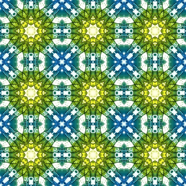 Bezproblémový Vzorec Geometrický Vzor Pro Tisk Dekoraci Kaleidoskopická Textura — Stock fotografie