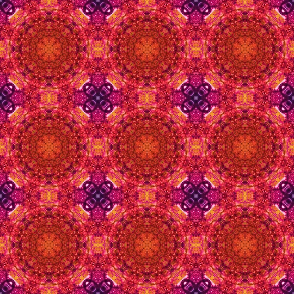 Seamless Pattern Geometric Pattern Printing Decoration Kaleidoscope Texture — 图库照片