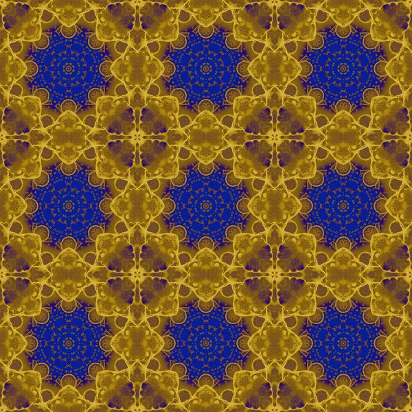 Seamless Pattern Geometric Pattern Printing Decoration Kaleidoscope Texture — Stockfoto