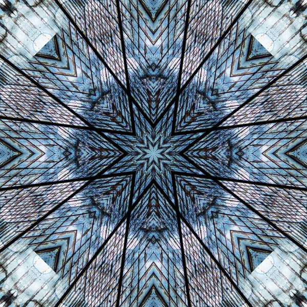 Seamless Geometric Pattern Beautiful Texture Background Blue Sky — Stock Photo, Image