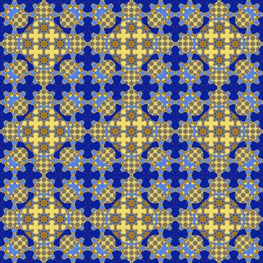 Kusursuz desen. Geometrik çiçeklerin küçük deseni. Kumaş ve giysi desenleri