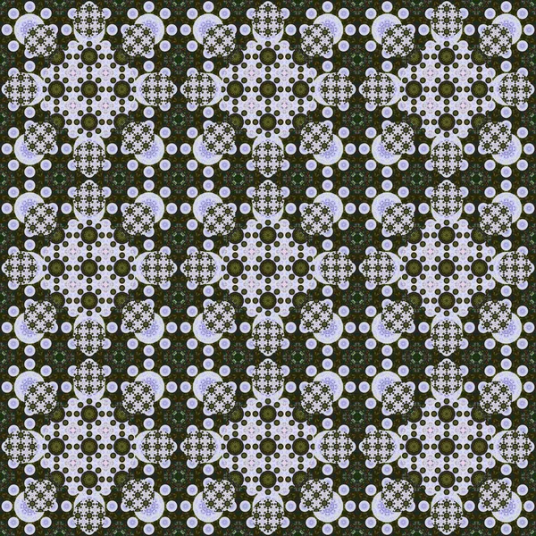 Naadloos Patroon Klein Patroon Van Geometrische Bloemen Patronen Voor Stof — Stockfoto