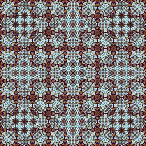 Seamless pattern. Small pattern of geometric flowers. Patterns for fabric and clothing