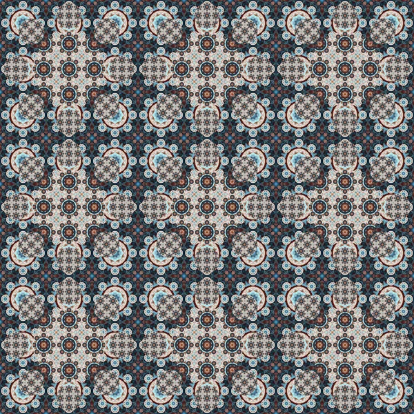 Seamless Pattern Small Pattern Geometric Flowers Patterns Fabric Clothing — Stock Photo, Image