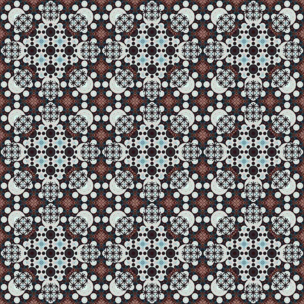 Seamless pattern. Small pattern of geometric flowers. Patterns for fabric and clothing