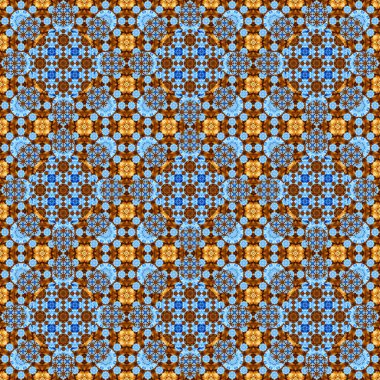 Kusursuz desen. Geometrik çiçeklerin küçük deseni. Kumaş ve giysi desenleri