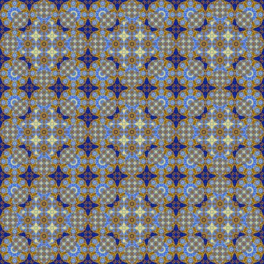 Kusursuz desen. Geometrik çiçeklerin küçük deseni. Kumaş ve giysi desenleri