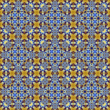 Kusursuz desen. Geometrik çiçeklerin küçük deseni. Kumaş ve giysi desenleri