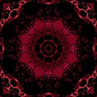 Kusursuz geometrik desen. Güzel bir doku ve arka plan. Kırmızı gül.