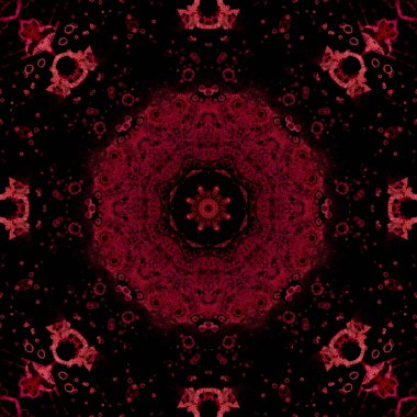 Kusursuz geometrik desen. Güzel bir doku ve arka plan. Kırmızı gül.