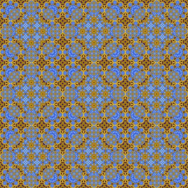 Kusursuz desen. Geometrik çiçeklerin küçük deseni. Kumaş ve giysi desenleri