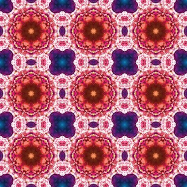 Kusursuz desen. Baskı ve dekorasyon için geometrik desen. Kaleydoskop dokusu