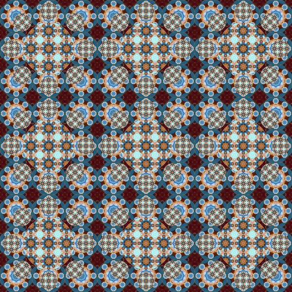 Seamless pattern. Small pattern of geometric flowers. Patterns for fabric and clothing