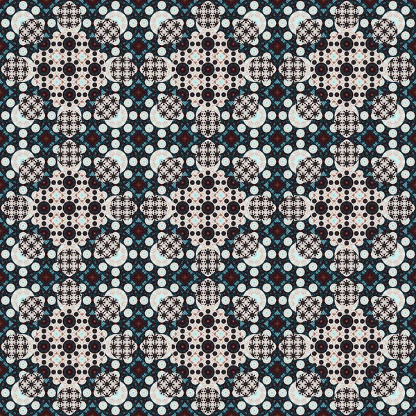 Schema Senza Soluzione Continuità Piccolo Motivo Fiori Geometrici Modelli Tessuto — Foto Stock