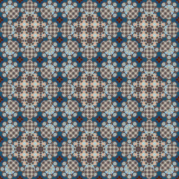 Schema Senza Soluzione Continuità Piccolo Motivo Fiori Geometrici Modelli Tessuto — Foto Stock
