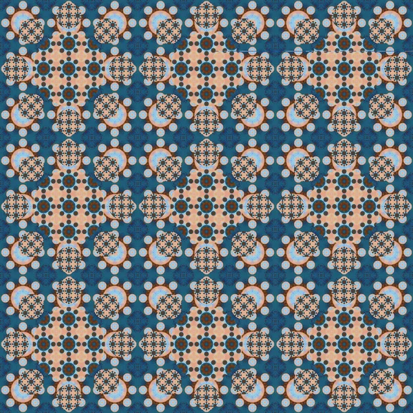 Seamless Pattern Small Pattern Geometric Flowers Patterns Fabric Clothing — Foto de Stock