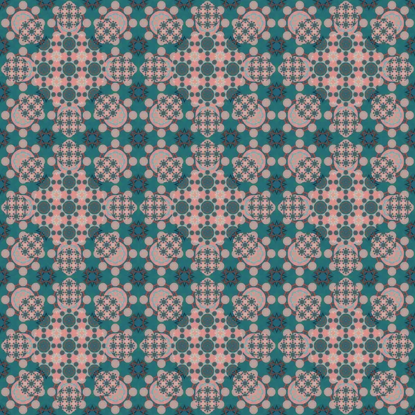 Seamless pattern. Small pattern of geometric flowers. Patterns for fabric and clothing