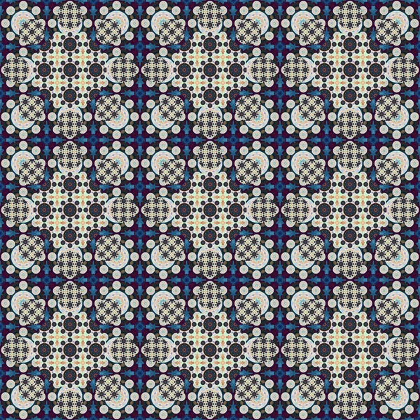 Seamless pattern. Small pattern of geometric flowers. Patterns for fabric and clothing