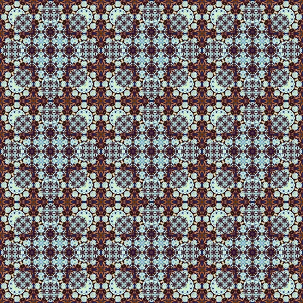 Seamless pattern. Small pattern of geometric flowers. Patterns for fabric and clothing