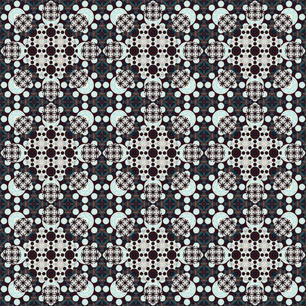 Seamless Pattern Small Pattern Geometric Flowers Patterns Fabric Clothing — Foto de Stock