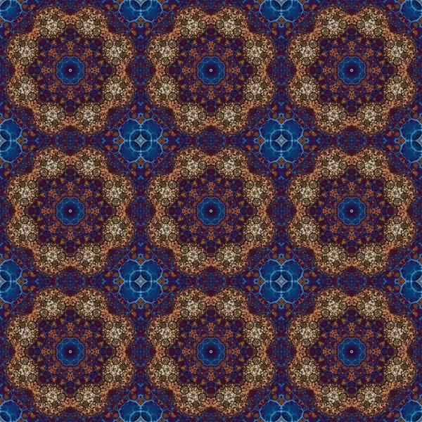 Seamless Pattern Geometric Pattern Printing Decoration Kaleidoscope Texture — 图库照片