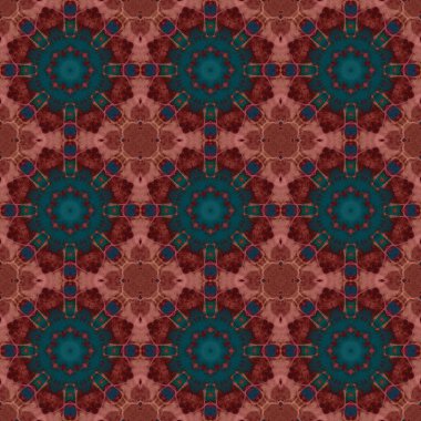 Kusursuz desen. Baskı ve dekorasyon için geometrik desen. Kaleydoskop dokusu