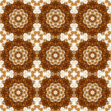 Kusursuz desen. Baskı ve dekorasyon için geometrik desen. Kaleydoskop dokusu