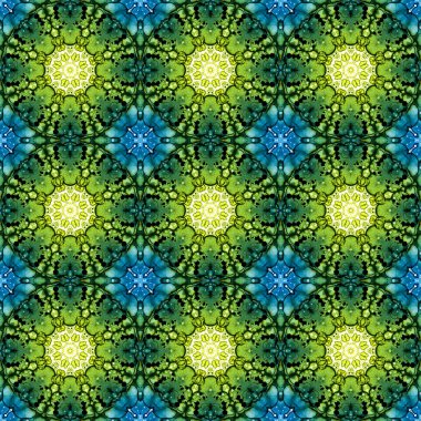 Kusursuz desen. Baskı ve dekorasyon için geometrik desen. Kaleydoskop dokusu