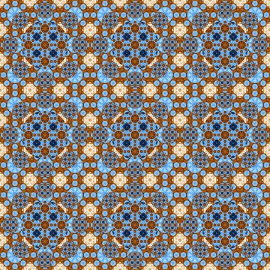 Kusursuz desen. Geometrik çiçeklerin küçük deseni. Kumaş ve giysi desenleri