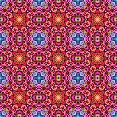 Kusursuz desen. Baskı ve dekorasyon için geometrik desen. Kaleydoskop dokusu