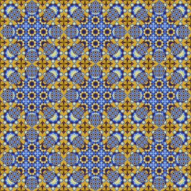 Kusursuz desen. Geometrik çiçeklerin küçük deseni. Kumaş ve giysi desenleri