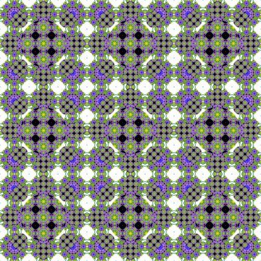 Kusursuz desen. Geometrik çiçeklerin küçük deseni. Kumaş ve giysi desenleri