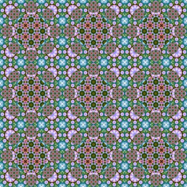 Kusursuz desen. Geometrik çiçeklerin küçük deseni. Kumaş ve giysi desenleri