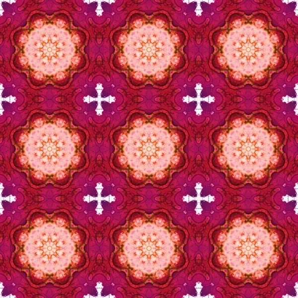 Seamless Pattern Geometric Pattern Printing Decoration Kaleidoscope Texture — 图库照片