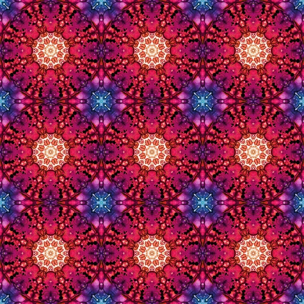 Naadloos Patroon Geometrische Patroon Voor Afdrukken Decoratie Kaleidoscoop Textuur — Stockfoto