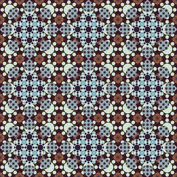 Seamless pattern. Small pattern of geometric flowers. Patterns for fabric and clothing