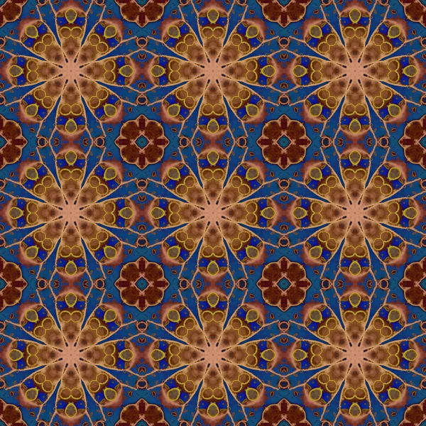 Seamless Pattern Geometric Pattern Printing Decoration Kaleidoscope Texture — Stockfoto