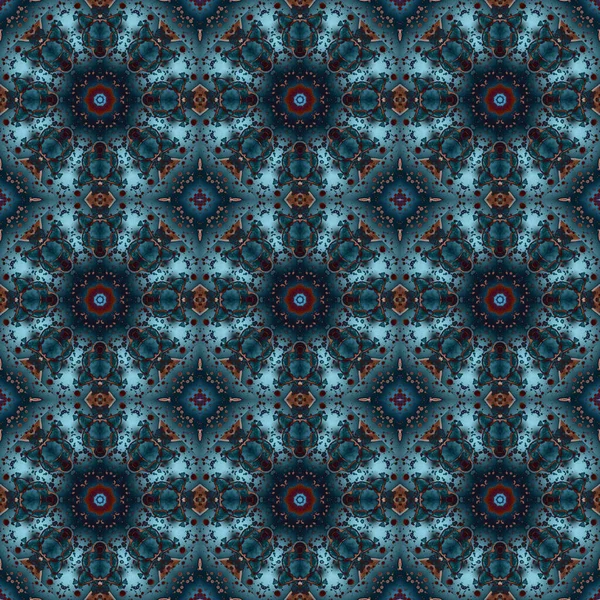 Seamless Pattern Geometric Pattern Printing Decoration Kaleidoscope Texture — 图库照片