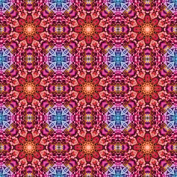 Seamless Pattern Geometric Pattern Printing Decoration Kaleidoscope Texture — Stockfoto