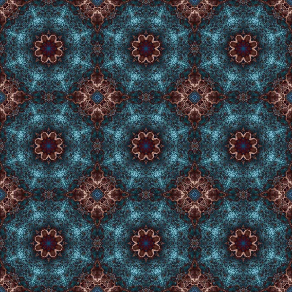 Seamless Pattern Geometric Pattern Printing Decoration Kaleidoscope Texture — 图库照片