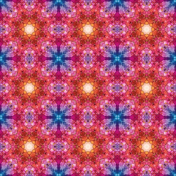 Naadloos Patroon Geometrische Patroon Voor Afdrukken Decoratie Kaleidoscoop Textuur — Stockfoto